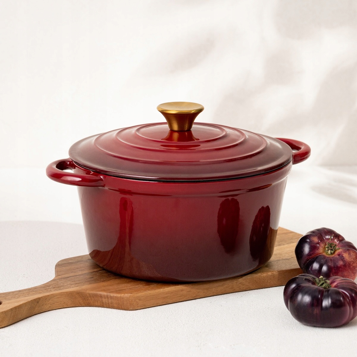 ANDREAS bordo tradicinis ombre ketaus puodas, 24cm 4 l HOMLA