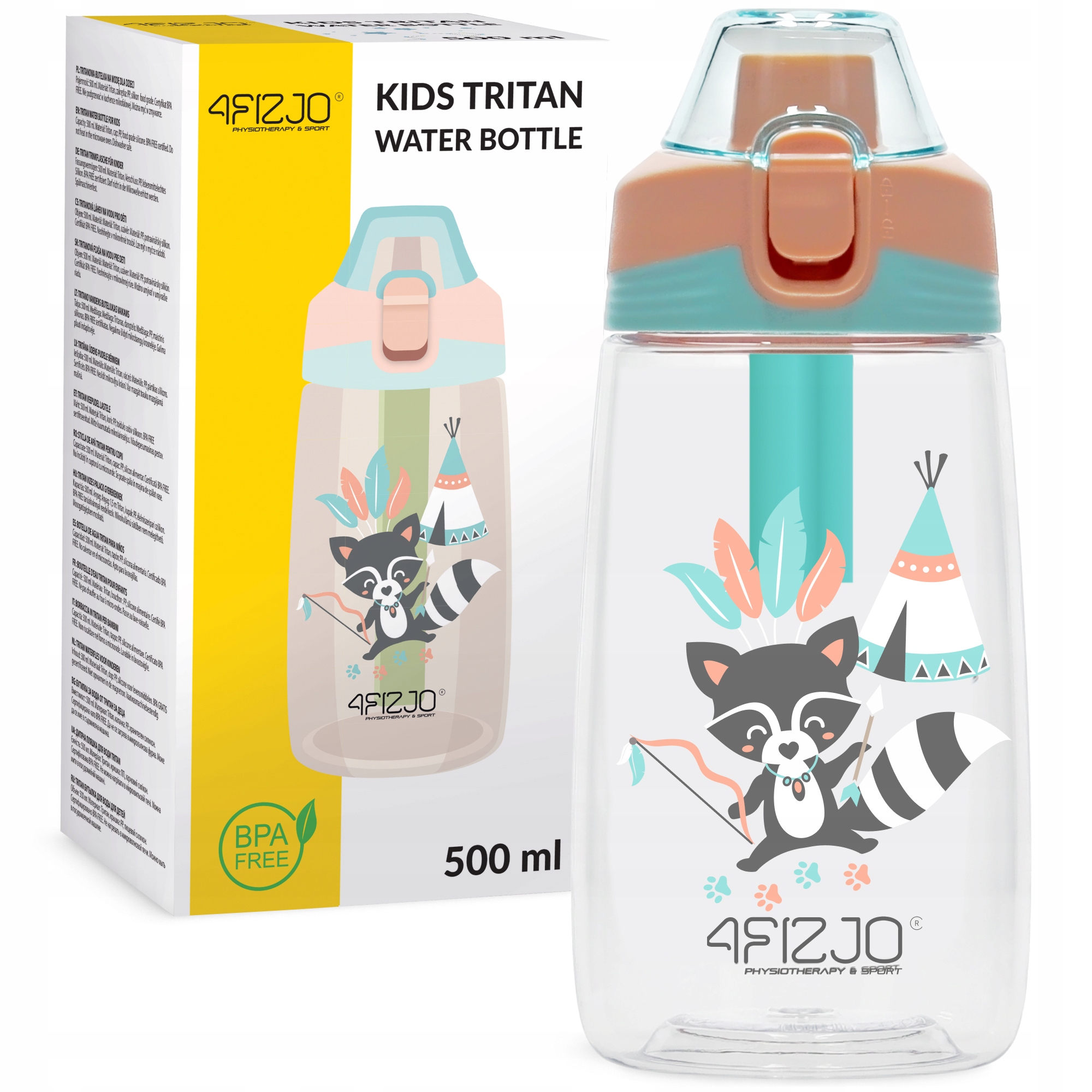 4FIZJO sportinė butelka vaikui Tritan 500 ml