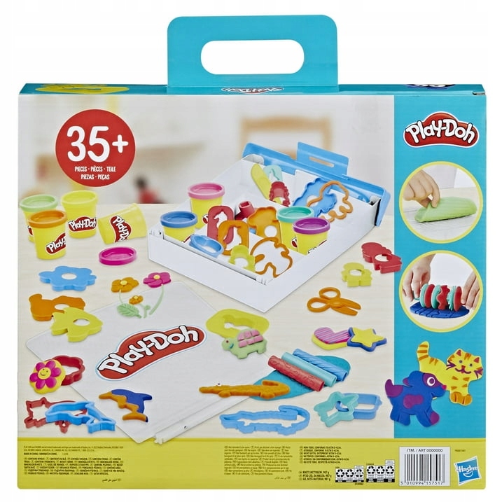 Hasbro Play-Doh 8 dėžutės 35 priedai lagaminas