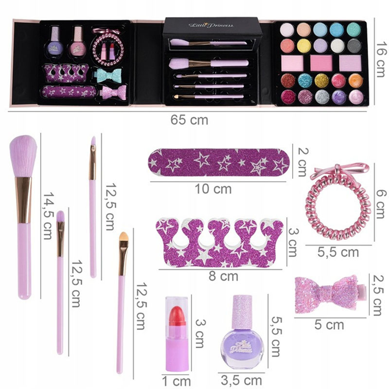 KAIP DOVANA MAKE UP rinkinys DAŽAI Kosmetikos makiažas Išlankstomas VEIDRODIS