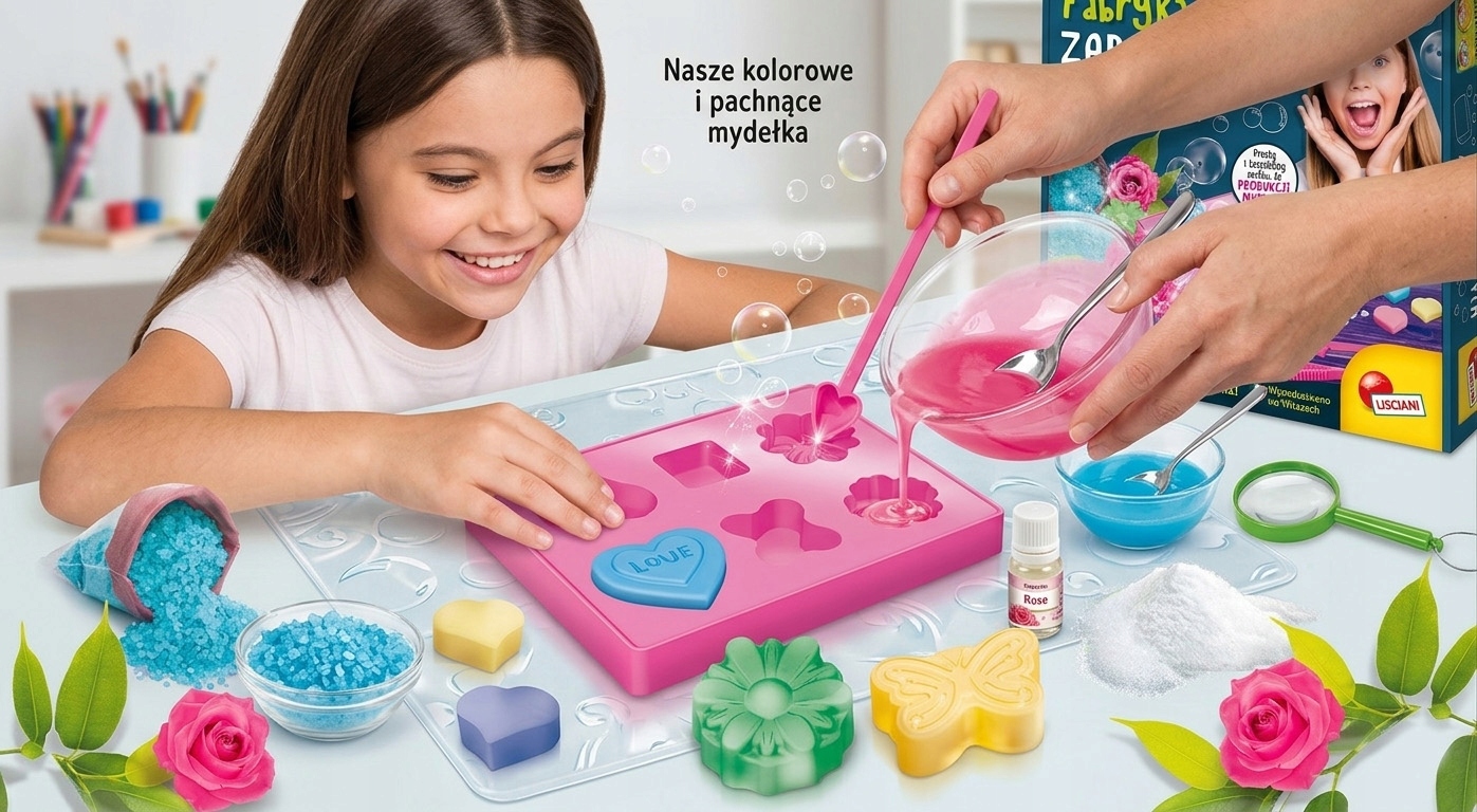 Lisciani Fabryka mydełek - kreatywna zabawka dla dziewczynek