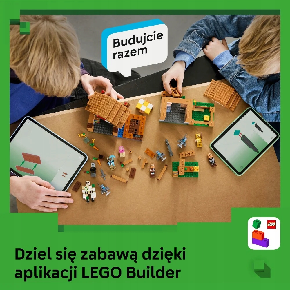 LEGO Minecraft 21596 šaukstytojų ataka