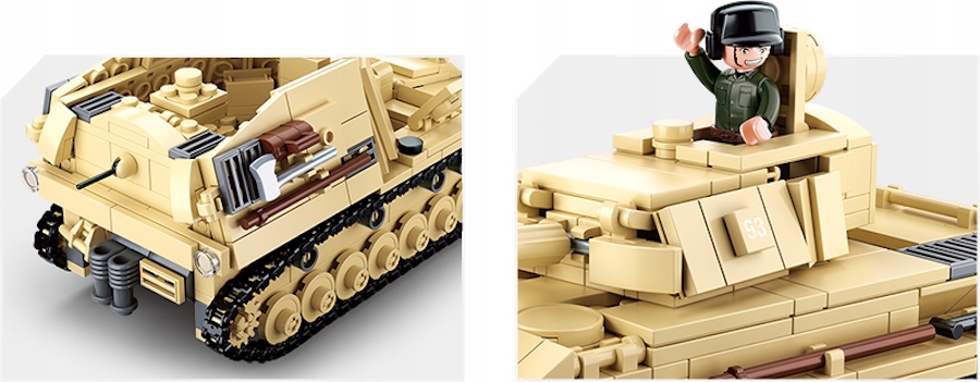 Sluban Panzer IV tankas 543 elementai M38-B0693