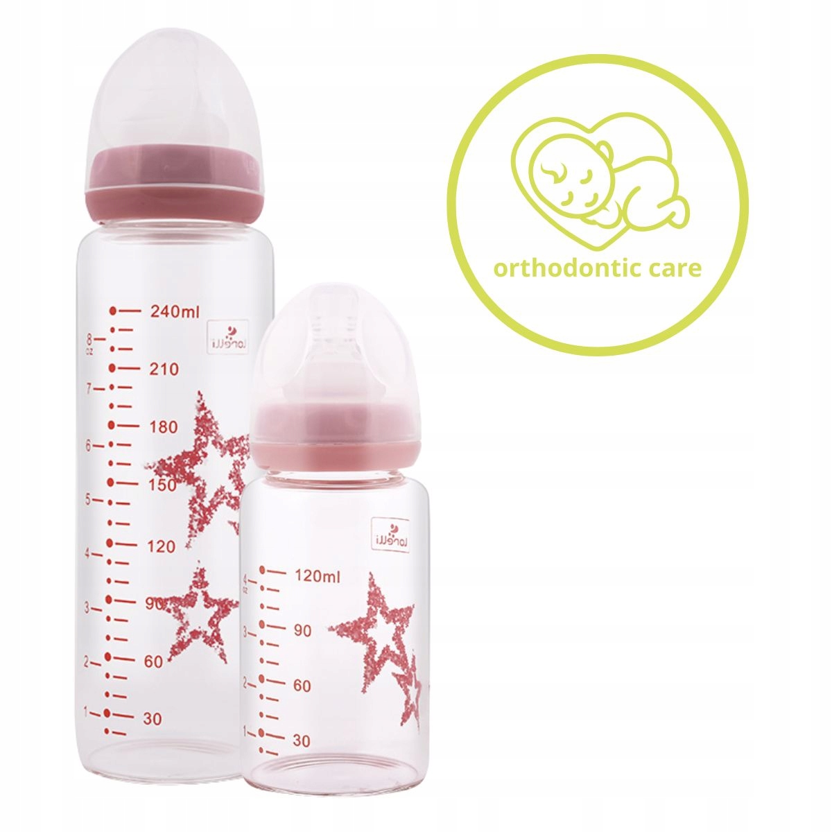 Lorelli stiklinis butelis 240 ml antikolikas
