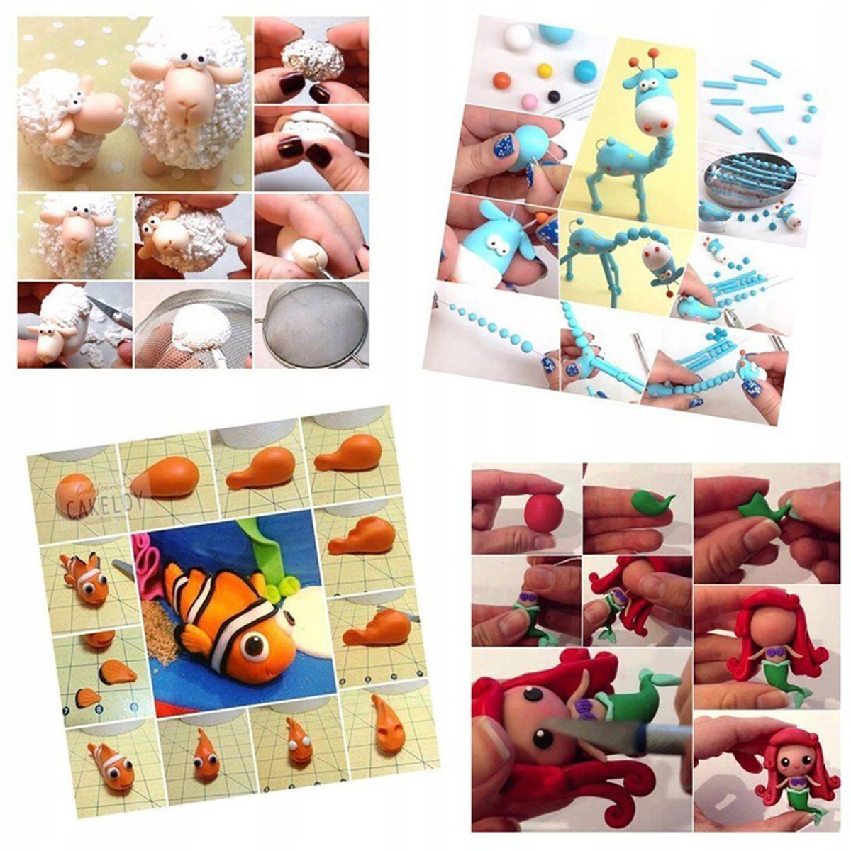 12x FOAM MAGICAL CAY SENSORY POLYMER CLAY RINKINYS