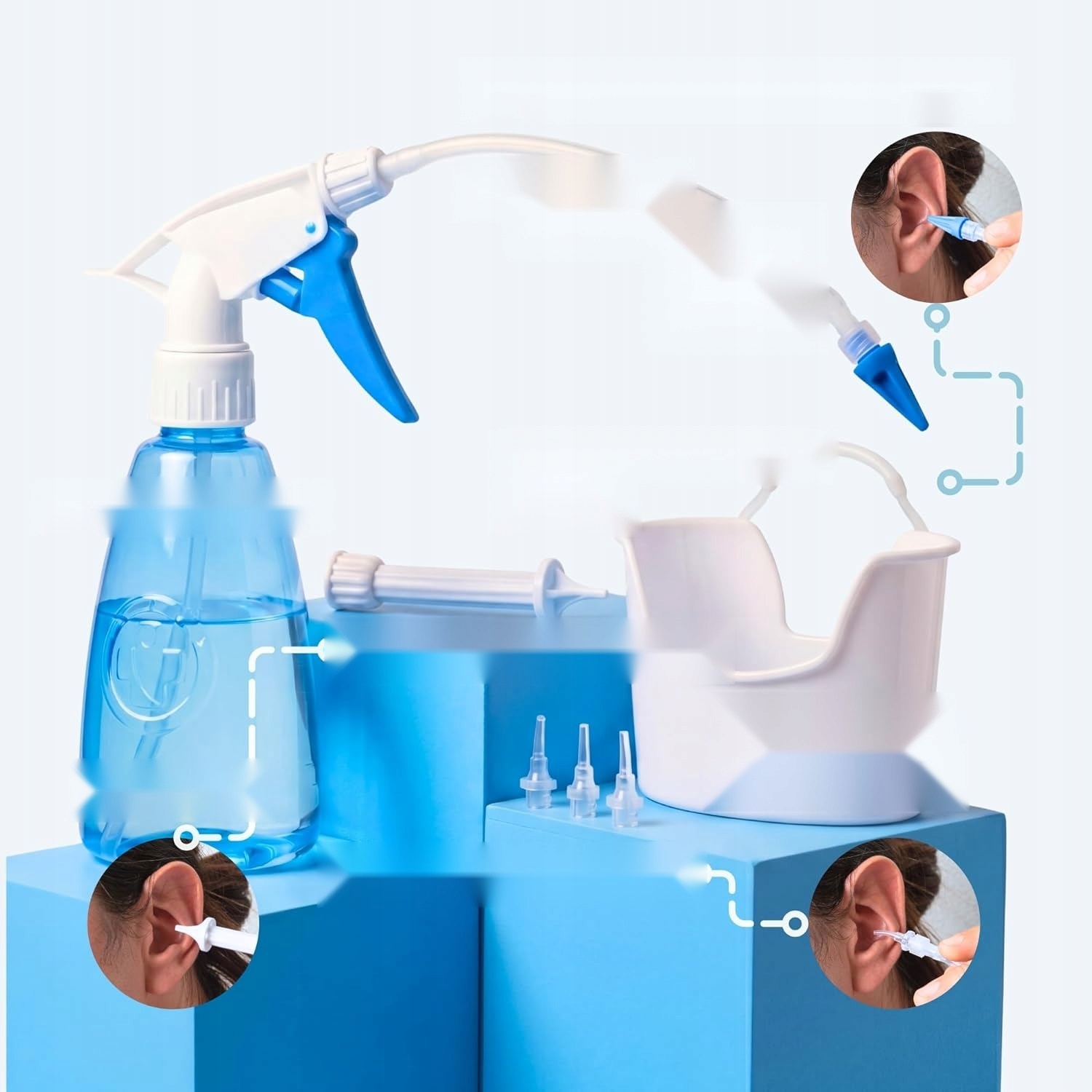 Skirtas 300 ml ausų valymo irrigator ausų vaško šalinimo higienai