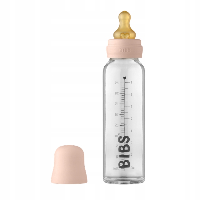 Bibs butelis vaikui, 225 ml, antikolikas, stiklas