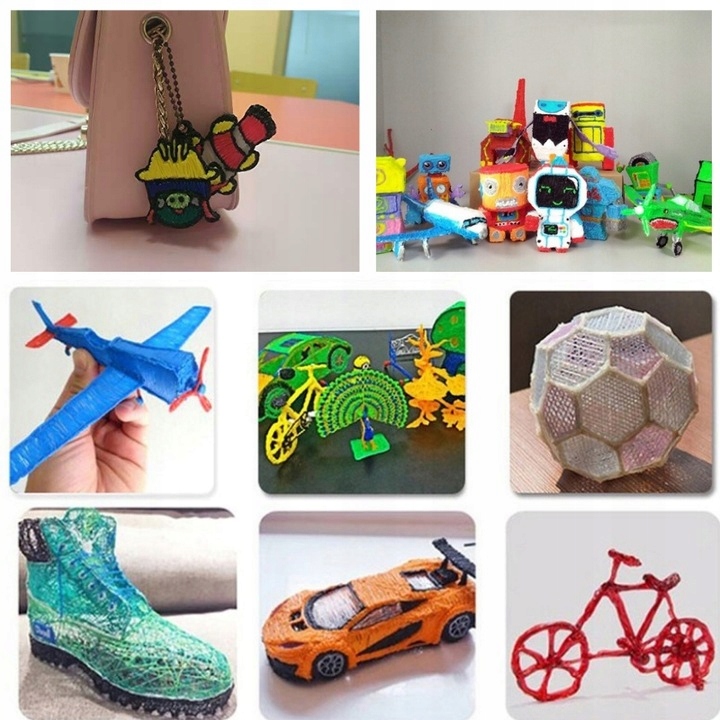 3D PEN 3D spausdintuvo rašiklis + 110m PLA pildymas XXL RINKINYS 3 SPALVŲ DOVANA