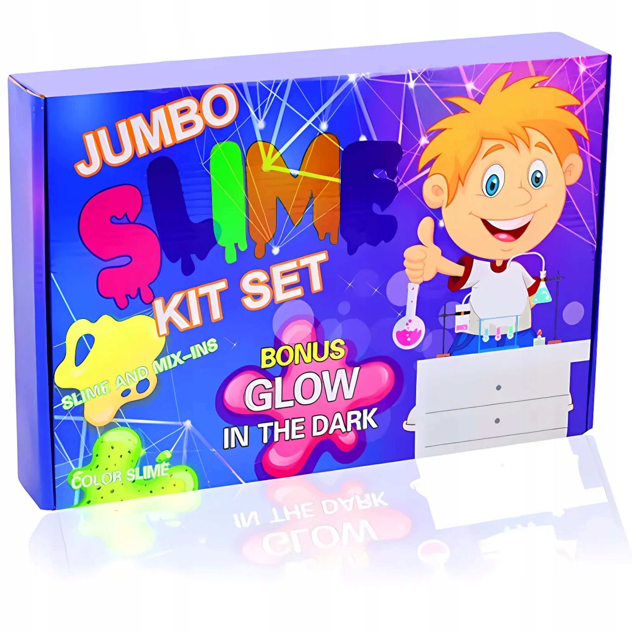 DIDELIS SLIME RINKINYS, SLIMŲ GAMYBAI VAIKAMS PLASTIKOS PASTA 120in1