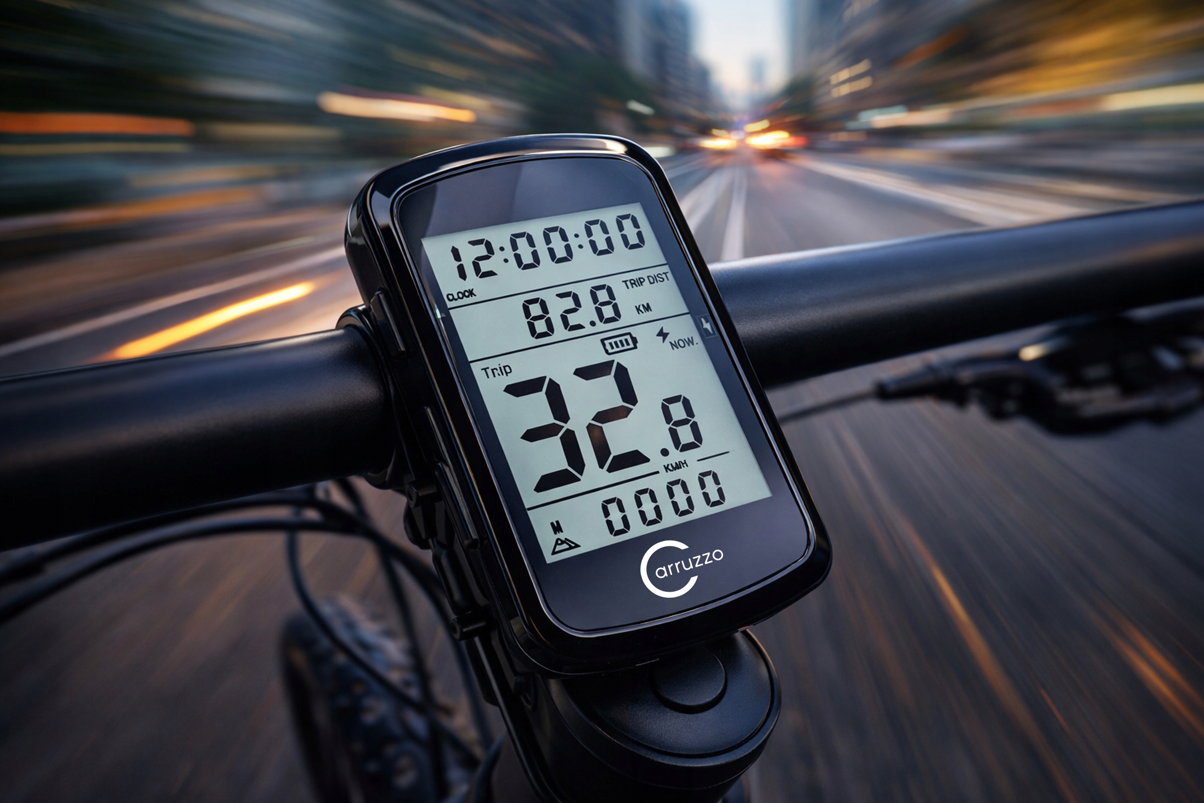 Carruzzo dviračio kompiuteris su GPS ir vandensaugą