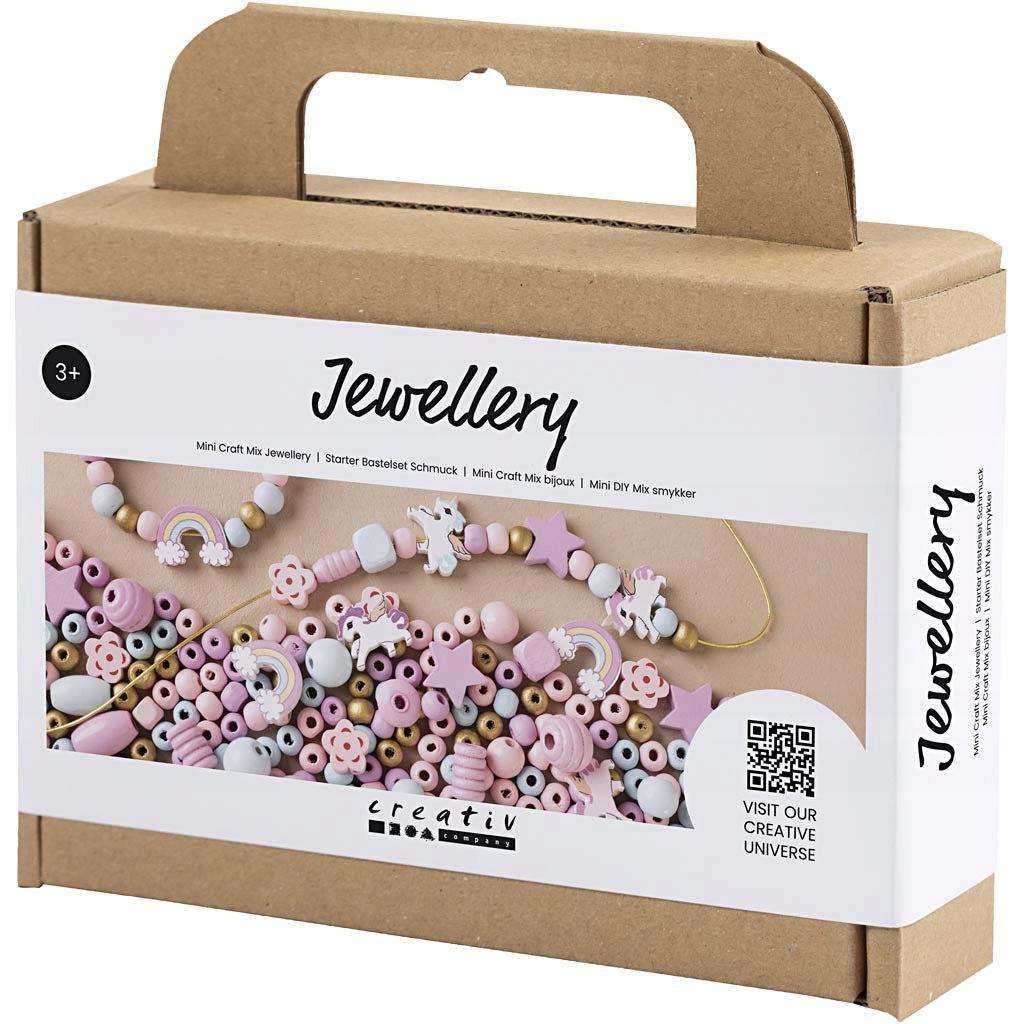 Creativ pastelinių spalvų bižuterijos rinkinys