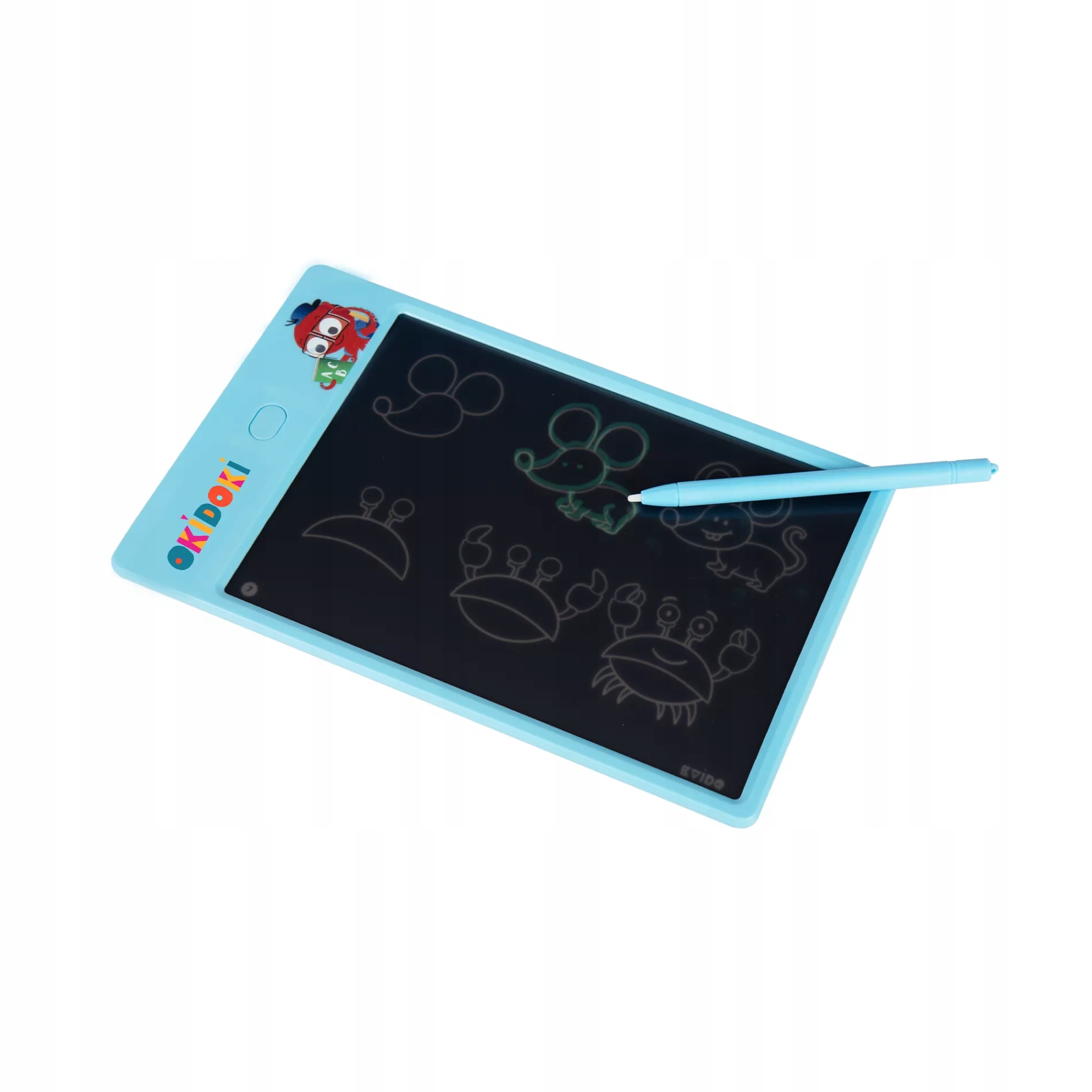 Albi LCD planšetė su 5 šablonais ir stylumi OKIDOKI