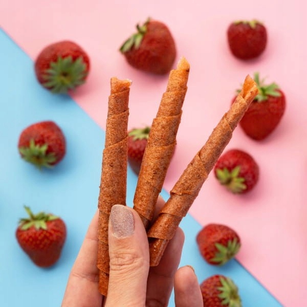 Naturalnie Zdrowi Rollsy braškės su D3 vitaminu 50 g