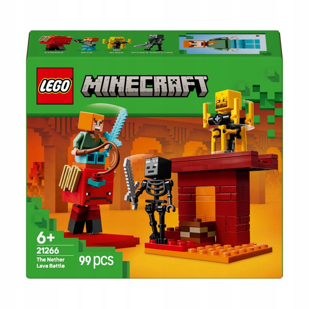 Lego Minecraft bitva ant Nethero tilto 21266