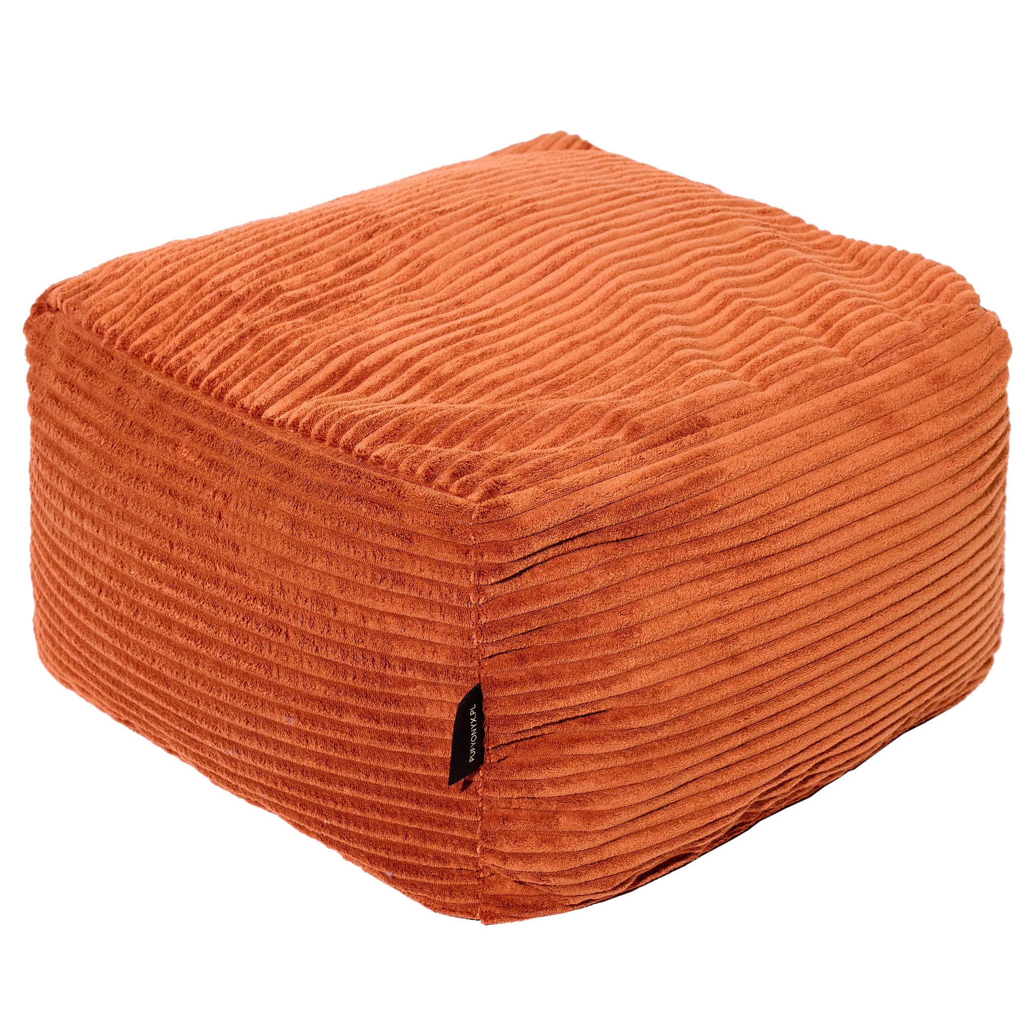 MODERNUS PUFF POUF SEAT 40 CM Kvadratas SVETAINEI MINKŠTAS PĖDŲ ATRAŠTAS
