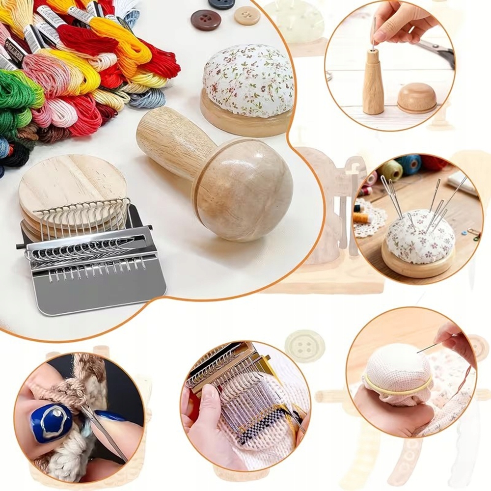 Knit Patch Kit PatchMaker, Nešiojama Darning Lom pradedantiesiems, 14 kontaktų