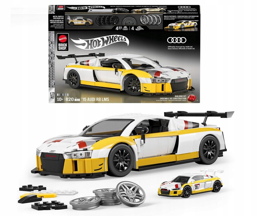 Mattel Brick Shop Audi R8 LMS 820 elementų