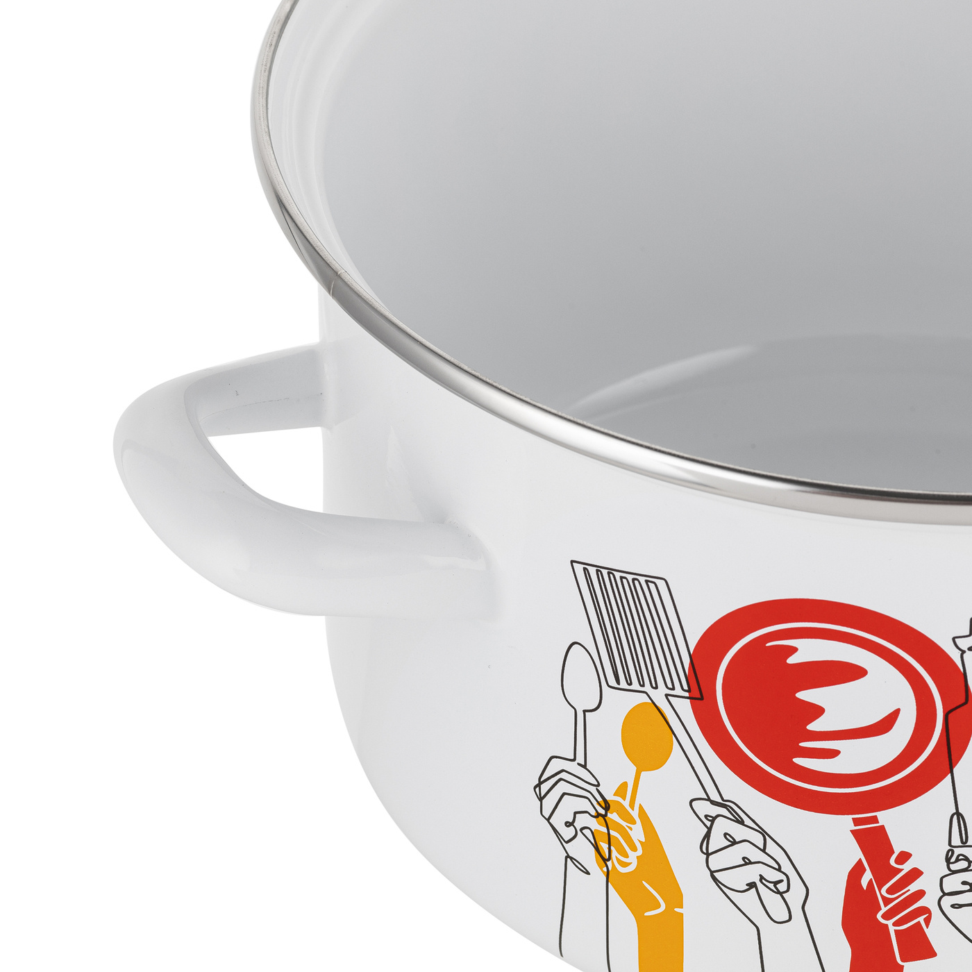 Emaliuotas puodas PEPITO ENAMEL PLESZEW 22 CM 4,7L