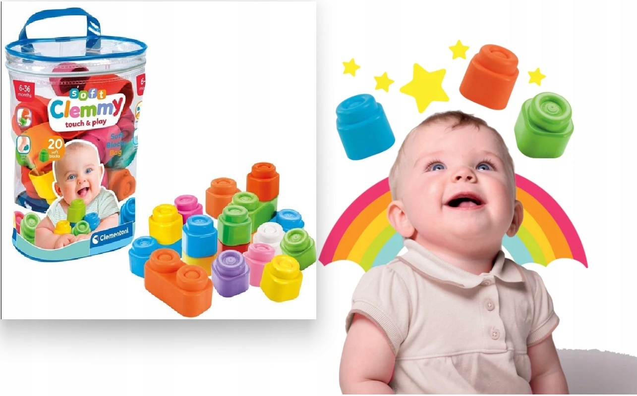 Clementoni Soft Clemmy minkšti klockai
