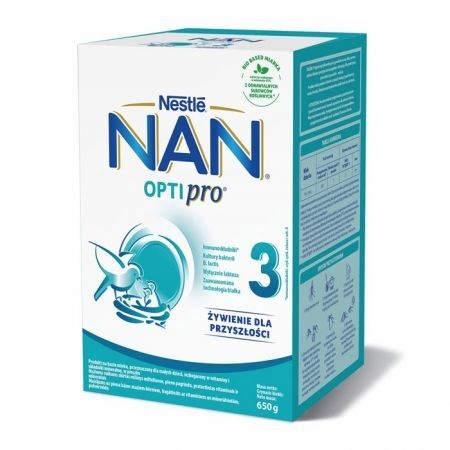 Nestle NAN Optipro 3 pienas po 1 metų 650g