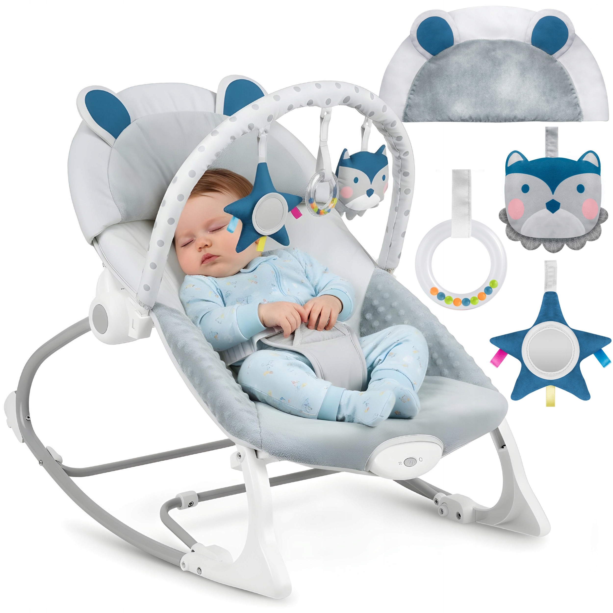 BABY BUNCH BUCKER 2 viename lopšys VIBRACINIAI ŽAISLAI Ricokids