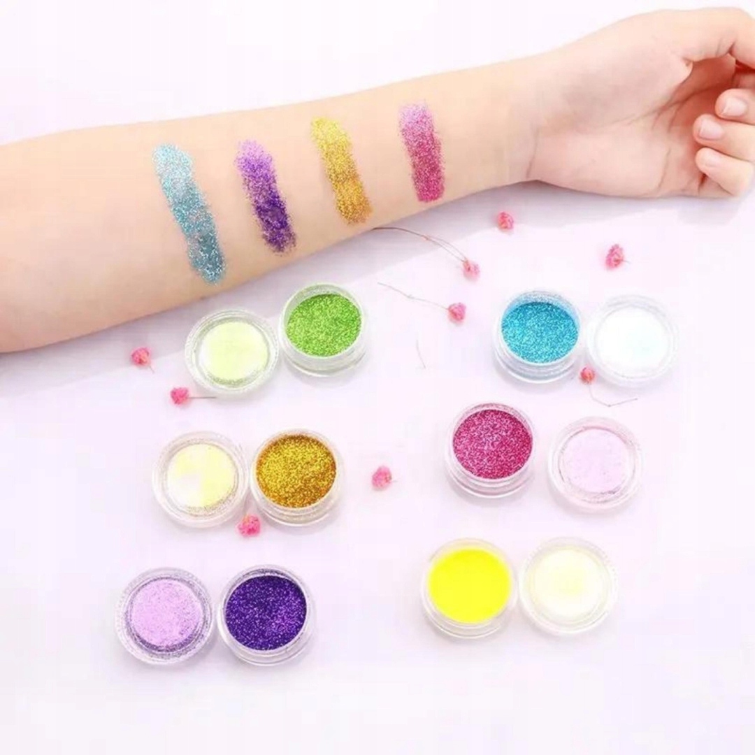 DIDELIS GLITTER TATTOO RINKINYS ŠABLONAI GLITTER TATTUOS XL VAIKAMS