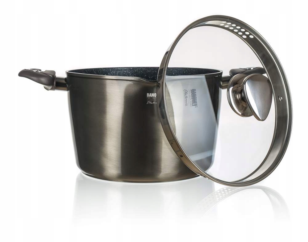 Puodas makaronams, bulvėms, vakarienei virti, METALINĖ PLATINA, 24cm, 6,2L