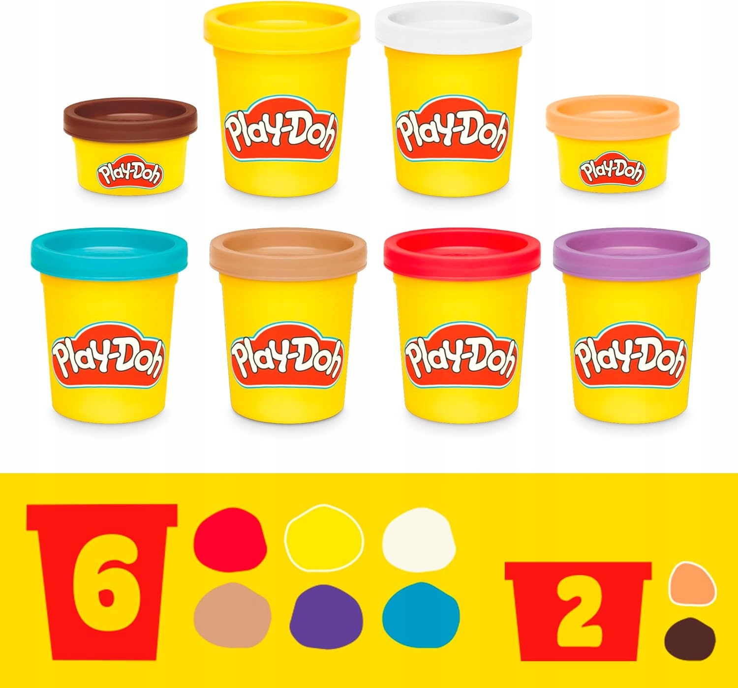 Play-Doh Bluey kempingo plastelinos rinkinys 8 vnt
