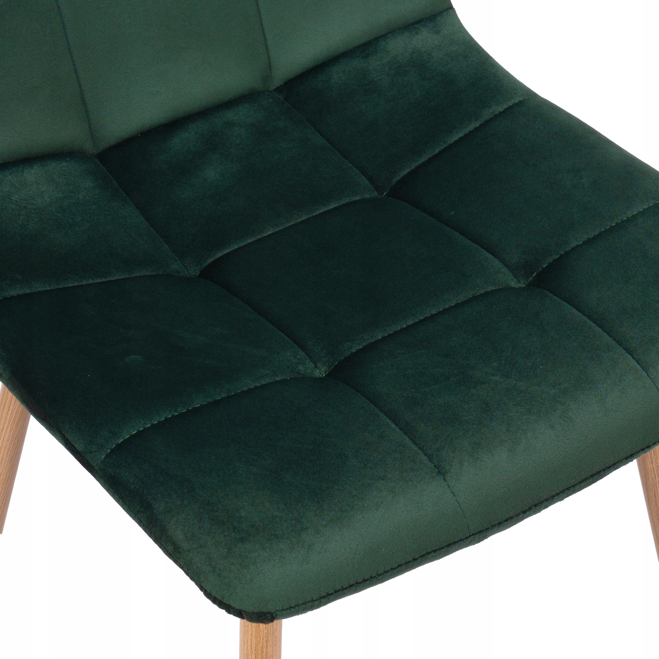 GREEN METAL dygsniuota minkšta VELVETINĖ KĖDĖ SVETAINEI VALGOMUI