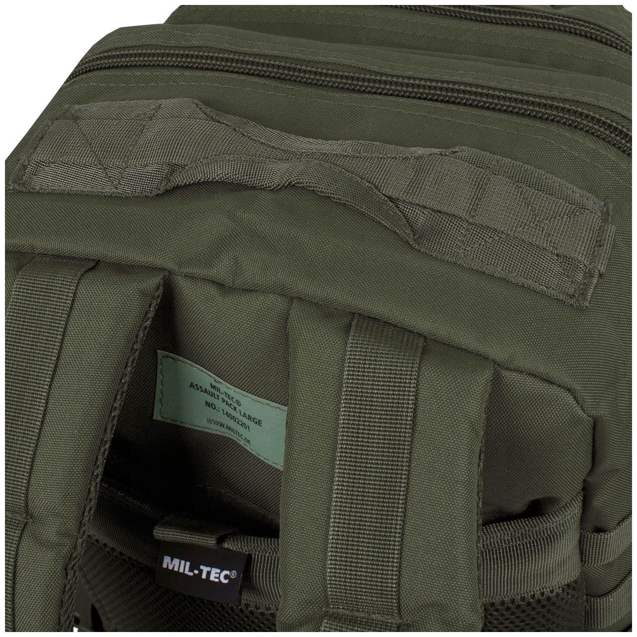 Mil-Tec Assault karinė taktinė turistinė kuprinė 36L alyvuogių