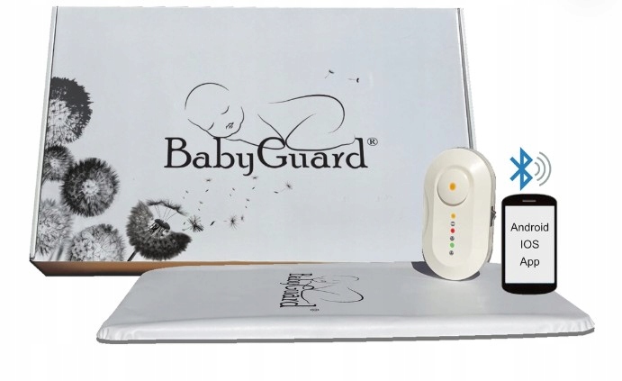 Kudikio kvėpavimo monitorius su Babyguard plokštele