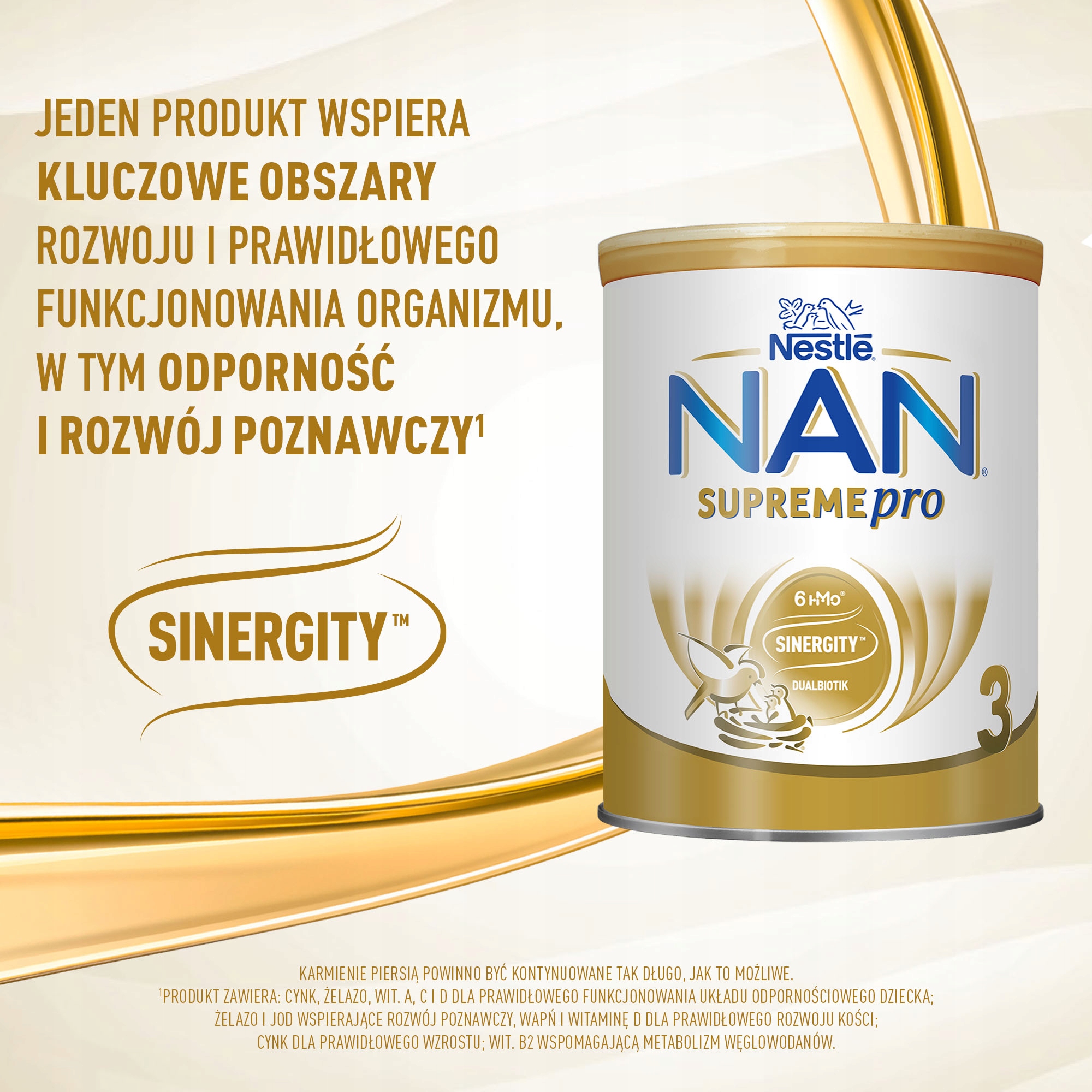 Nestlé NAN Supremepro 3 modifikuotas pienas 800g