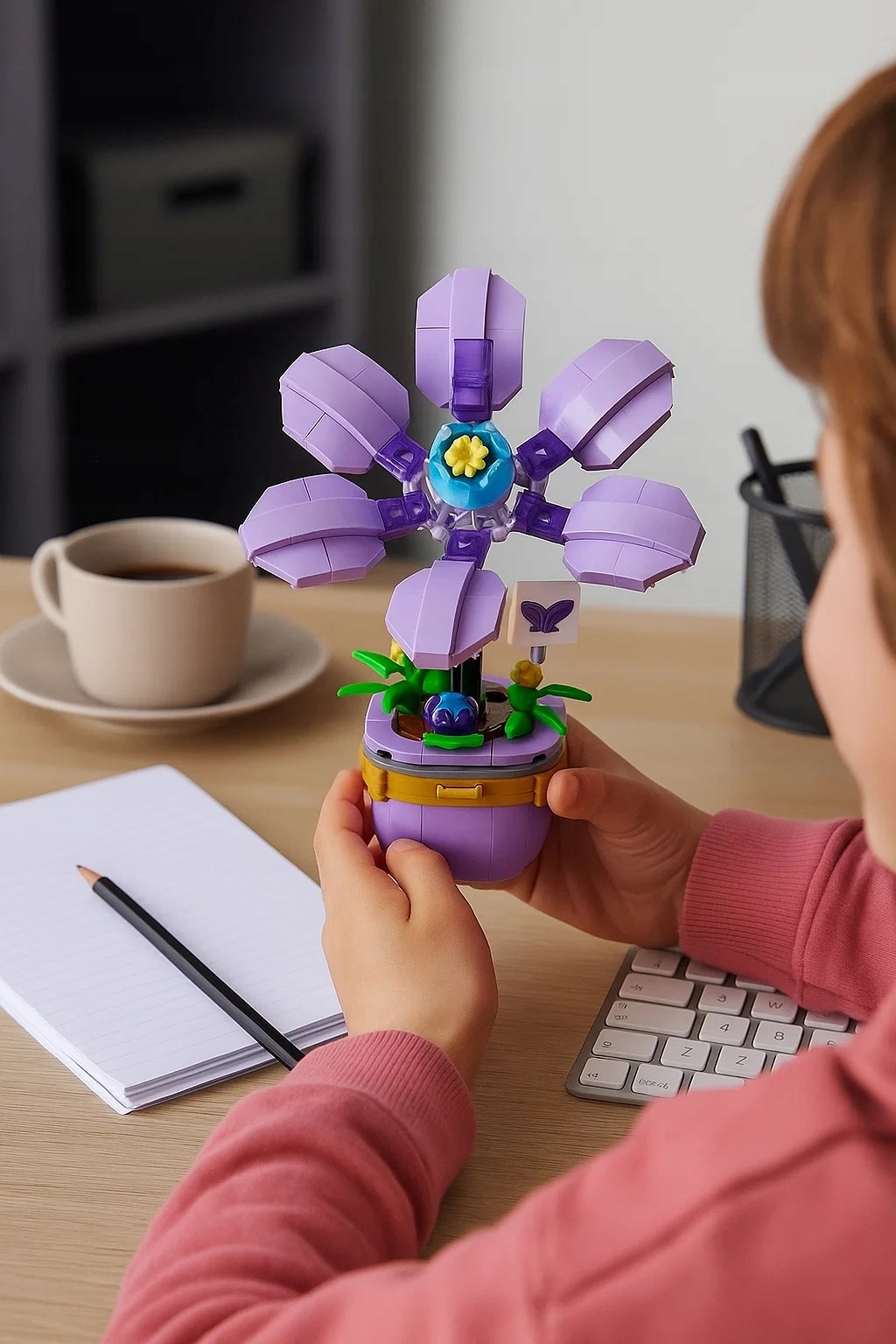 Kūgiai 3D gėlės rožė 170 el biuro puošyba
