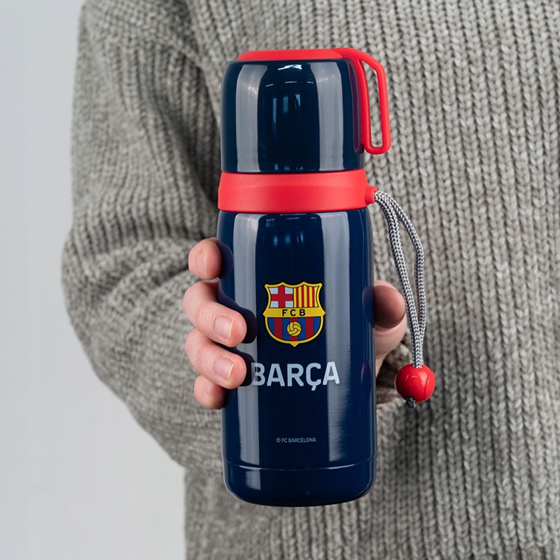 Termosas su puodeliu Barcelona Barca berniukams 350 ml su Kite rankena