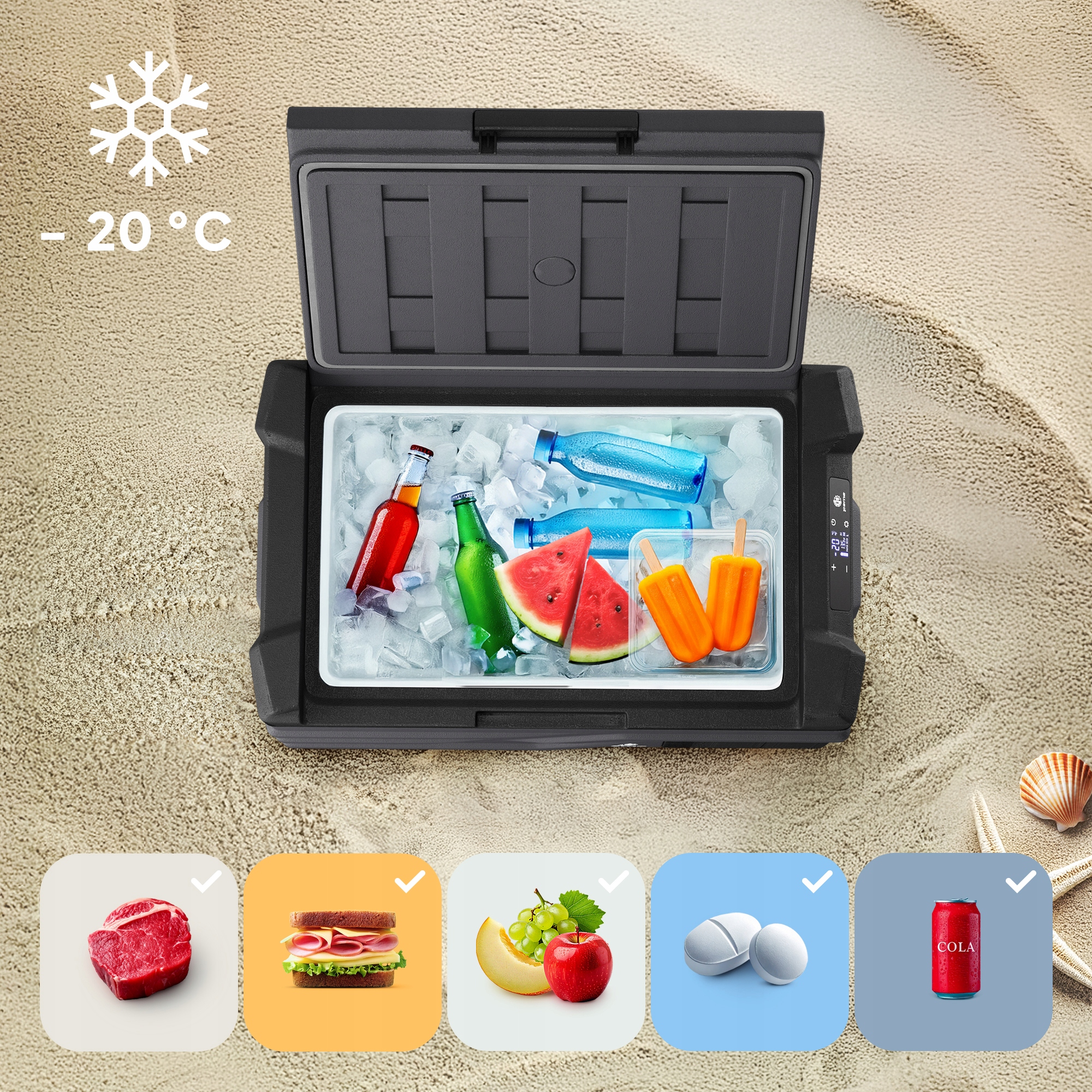 Peme Quest 30 elektrinis kelioninis šaldytuvas 20-30 l -20 °C ECO režimas