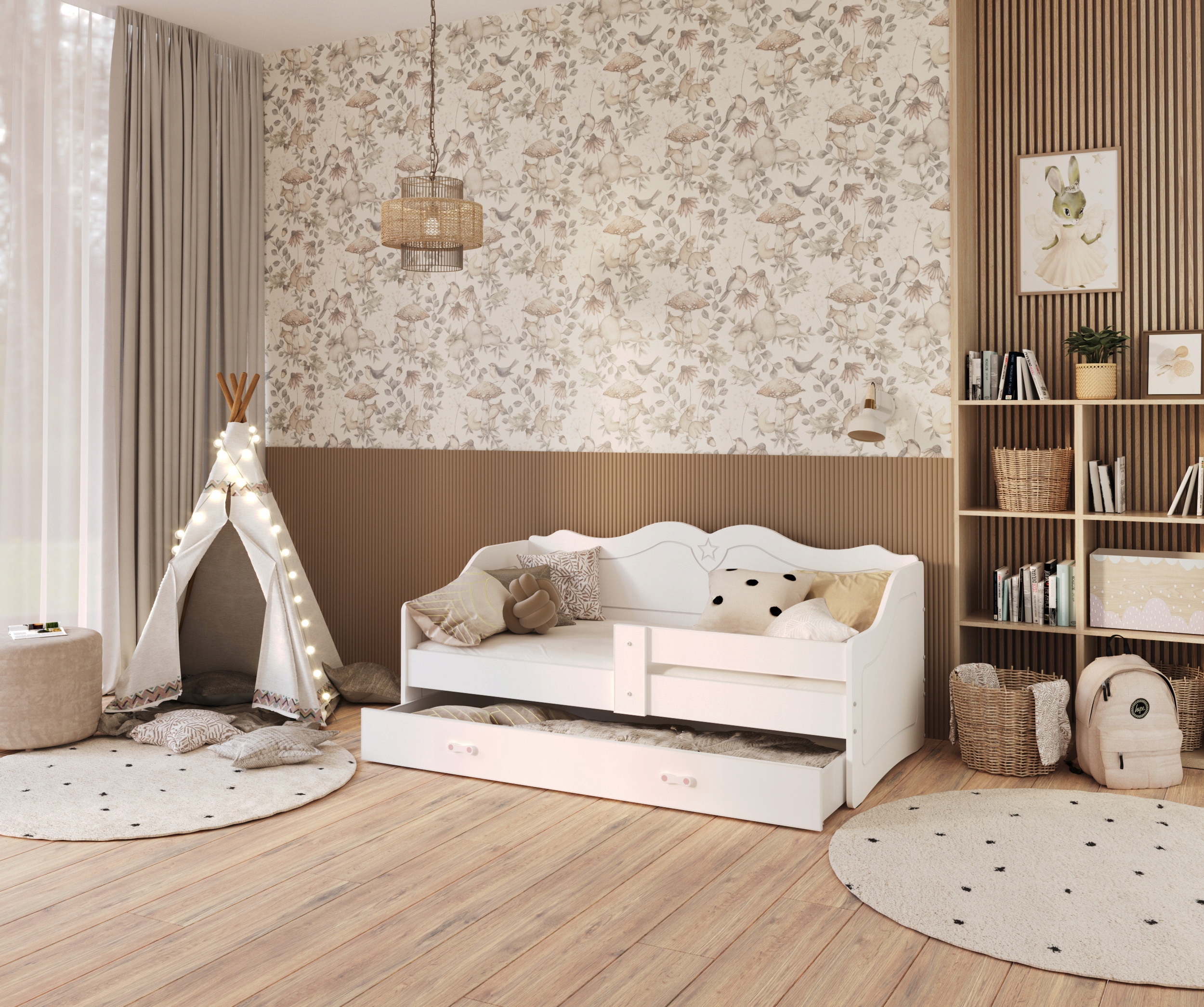 AJKmeble vaikiška patalynė 180x80 su čiužiniu Lili