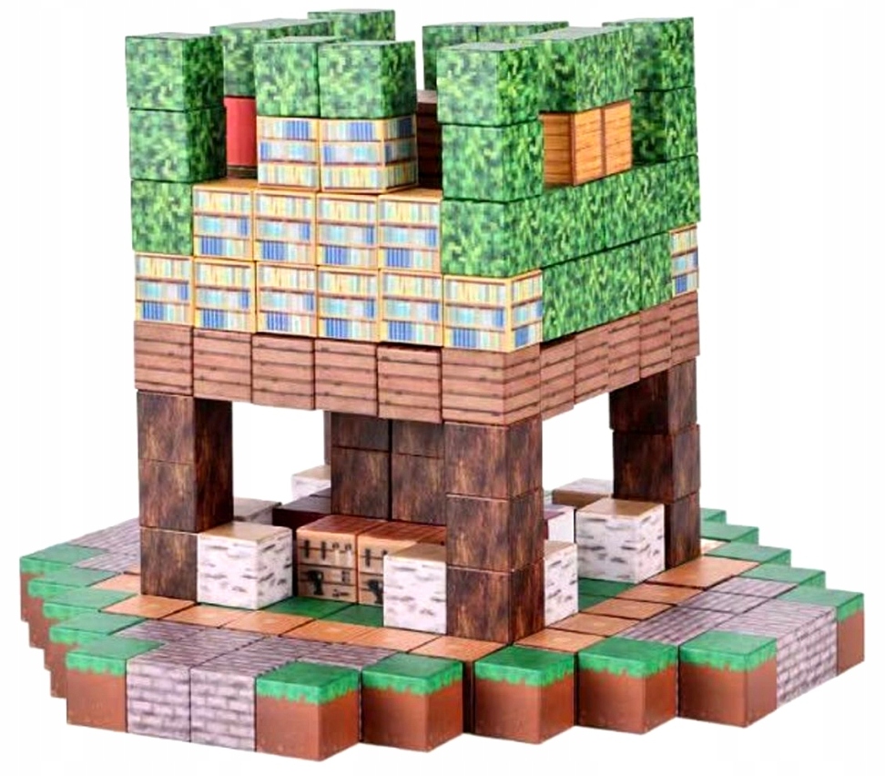 MAGNETINIŲ BLOKŲ KUBAS BIG SET 150 EL MODULE WORLD MIX