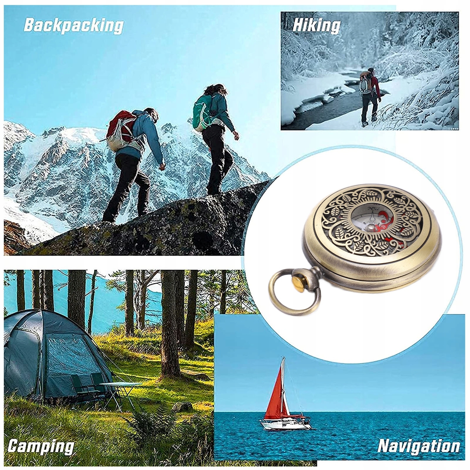 KOMPASAS TURISTINIS KOMPASAS LAUKO NAVIGACIJAI