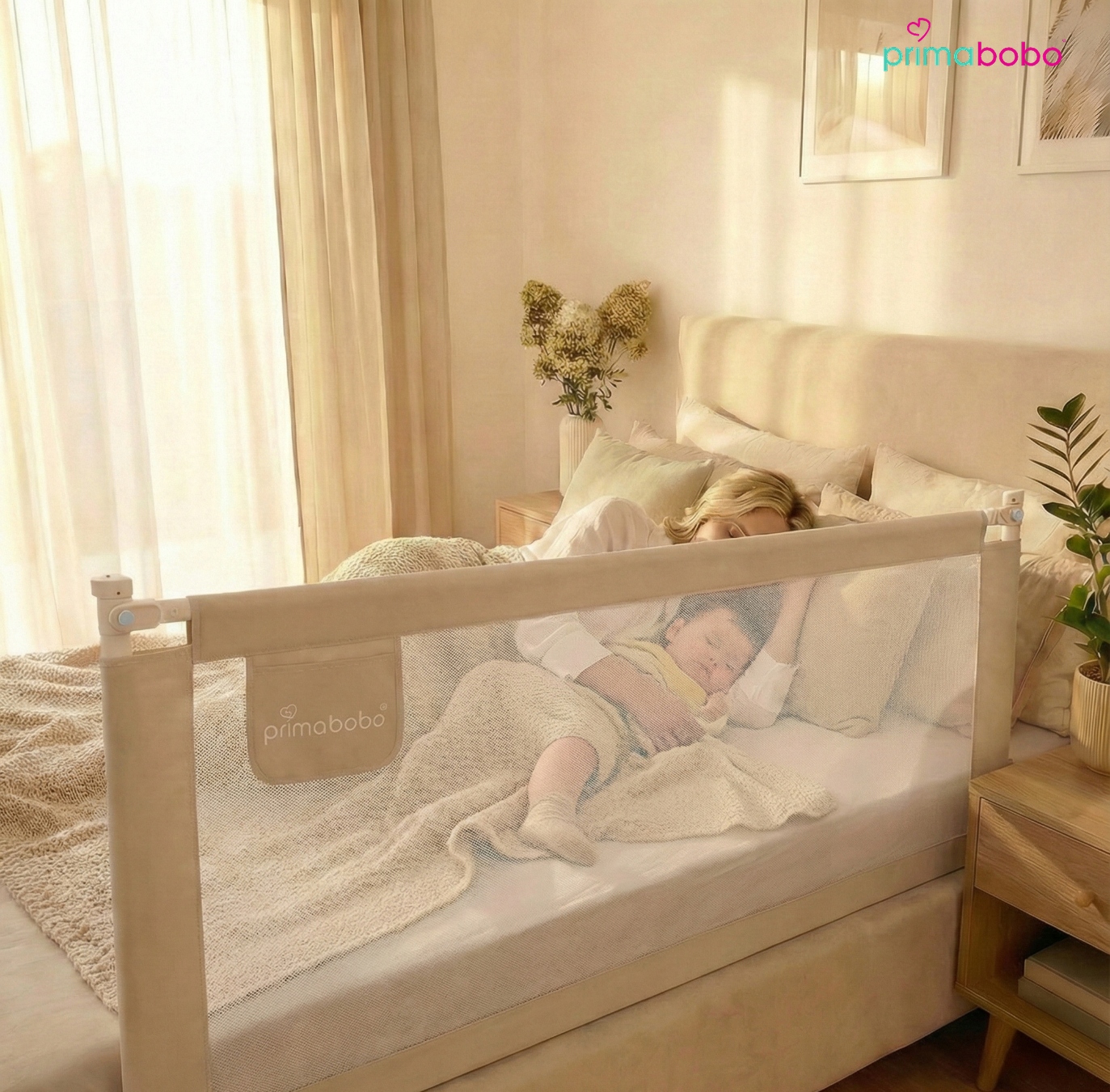 Primabobo Classic barjerina lovatėlei 200cm bež