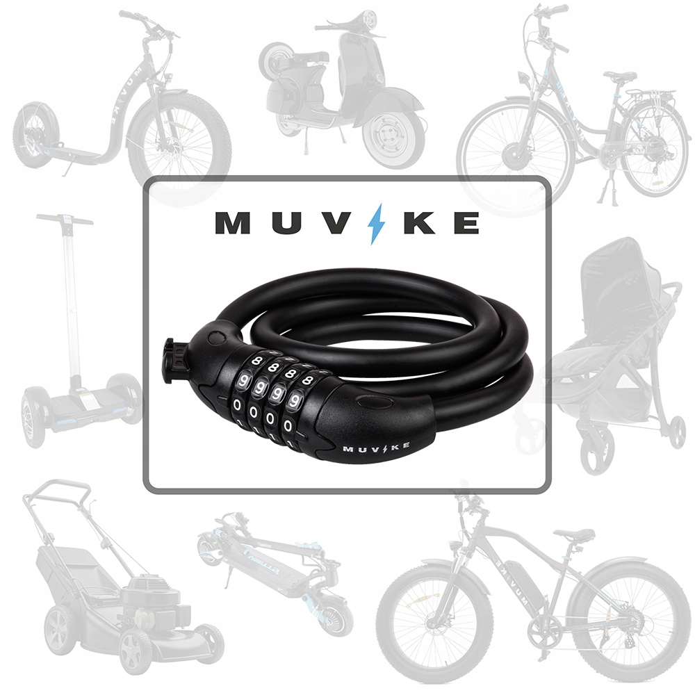 Muvike dviračio uždraida 100 cm su uchwytu