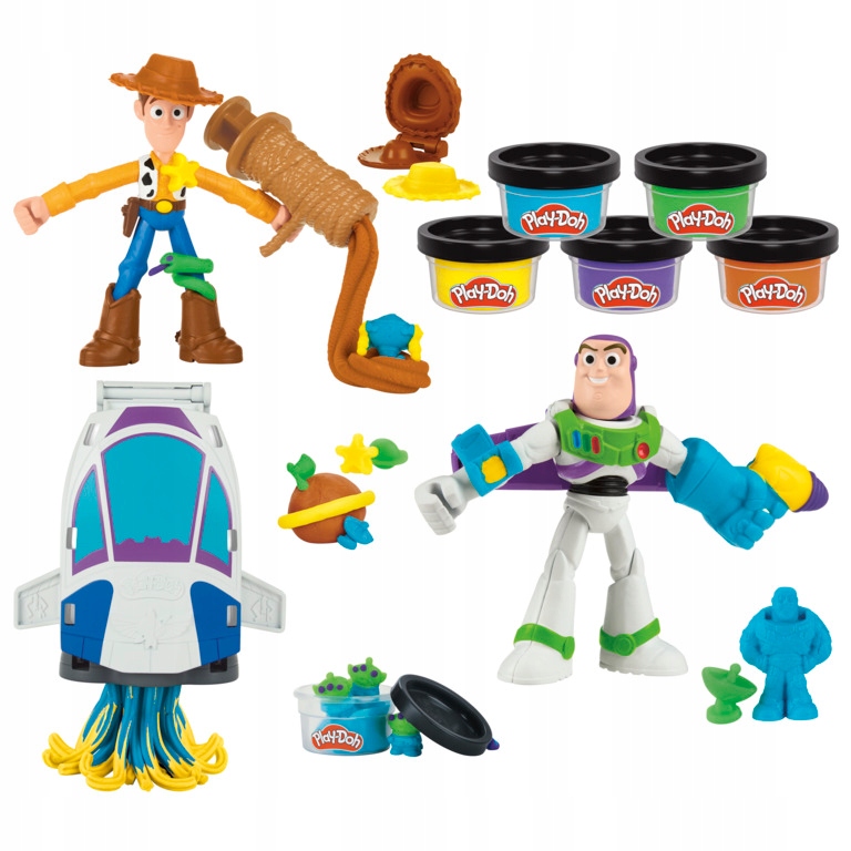 Play-Doh ciastolina Toy Story kosmines kreacijos