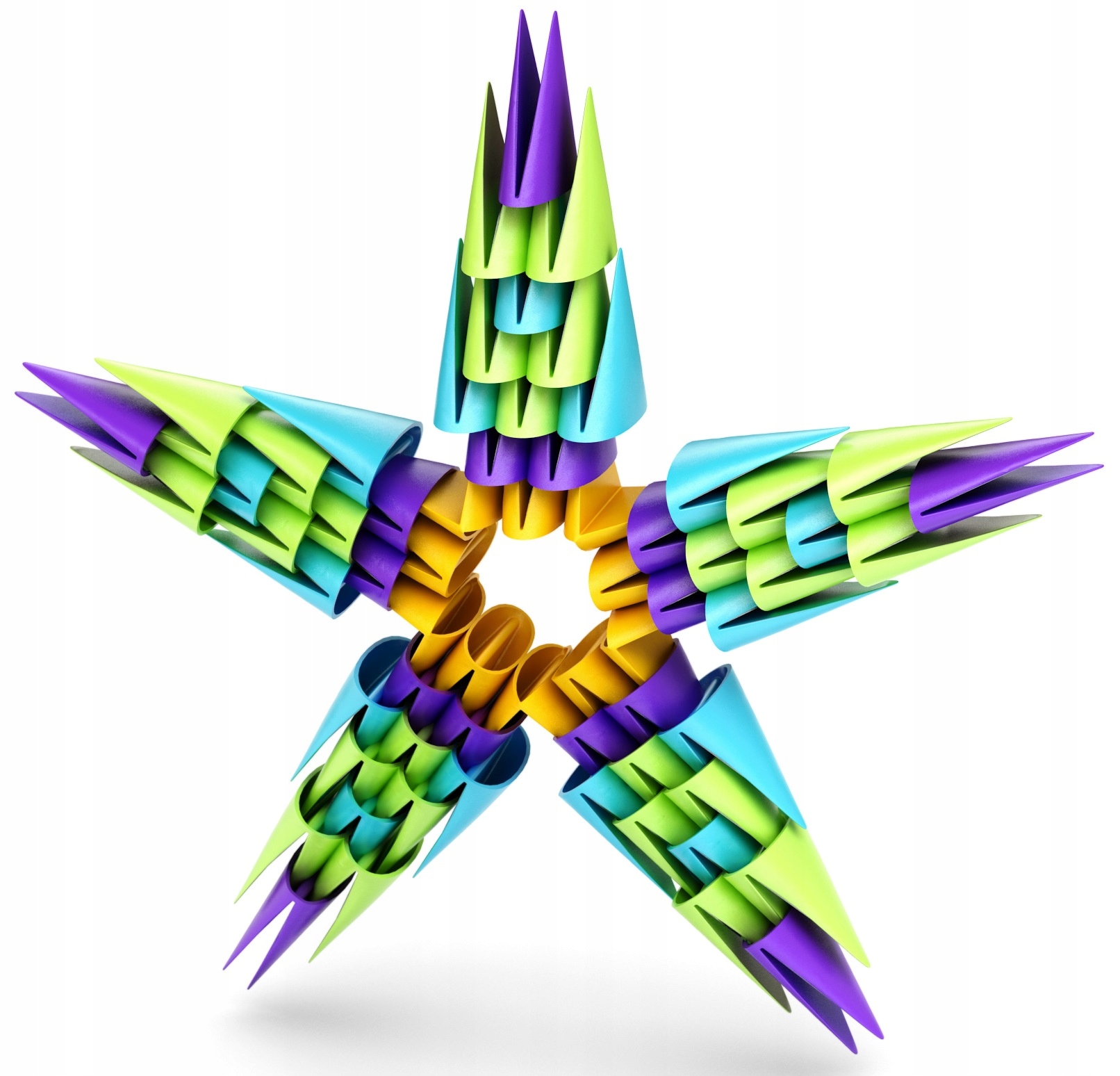 MELI GAMI Blokai 250 vienetų Origami statybinės plytos