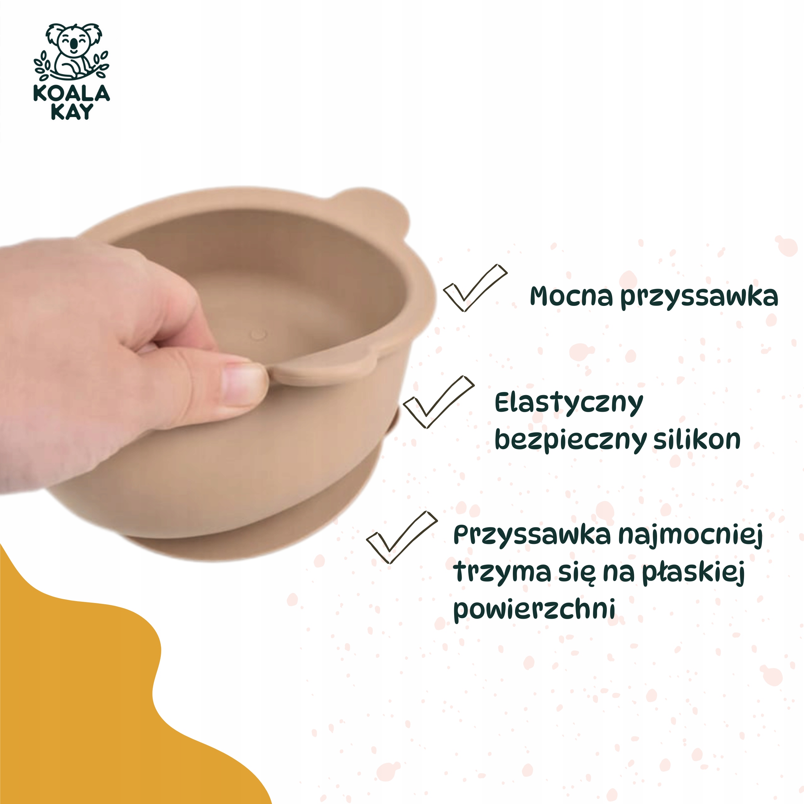 Silikoninis apvalus dubuo vaikams, kūdikiams, MEŠIKIS su siurbtuku