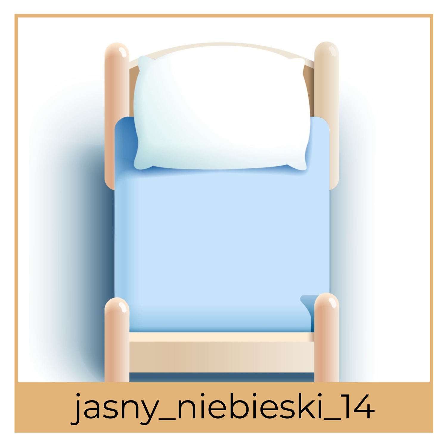 JERSEY vaikiškas paklodė 80x160 su elastine juostele SERTIFIKATAS šviesiai mėlyna 14