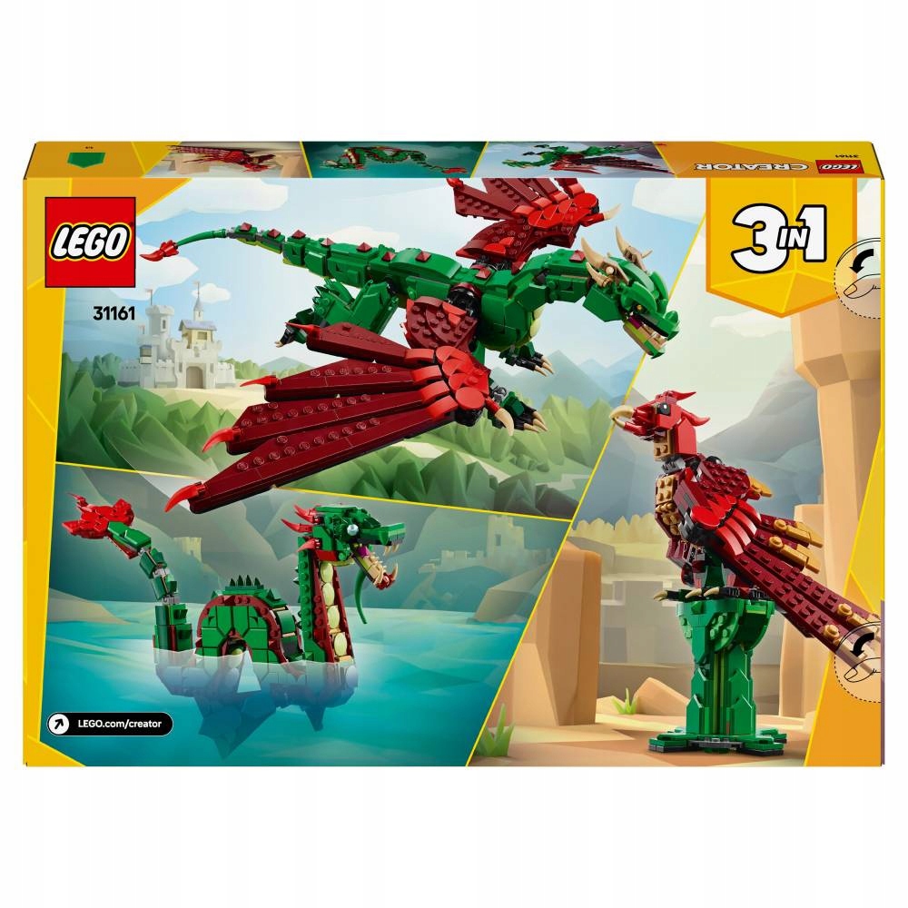 LEGO Creator viduramžių drakono komplektas 31161