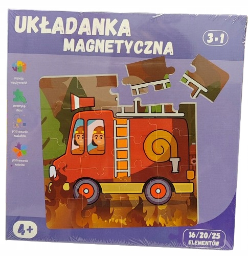 QBI magnetiniai blokeliai Magnetinė dėlionė 3in1 4+