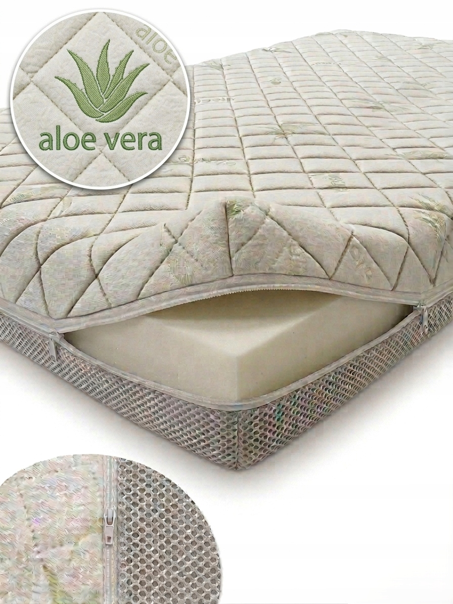 Čiužinys 140x70 Vidutinio kietumo putplastis ALOE VERA Antialergic Premium