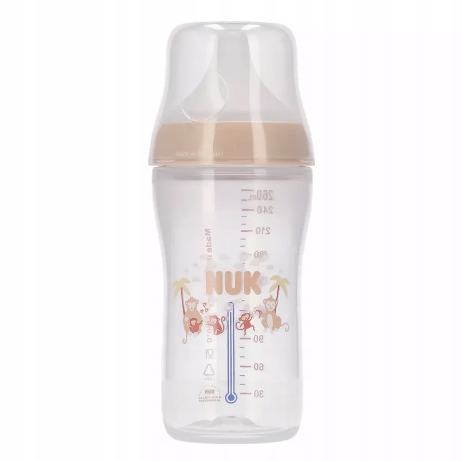 NUK PERFECT MATCH BUTELĖLIS 260ml 3m+ SILICONE TEAT M