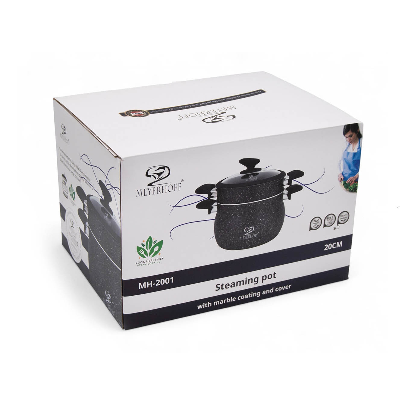 GARINIMO PUODAS garintuvas 4,7 l 20 cm 3 vnt Meyerhoff marmuras