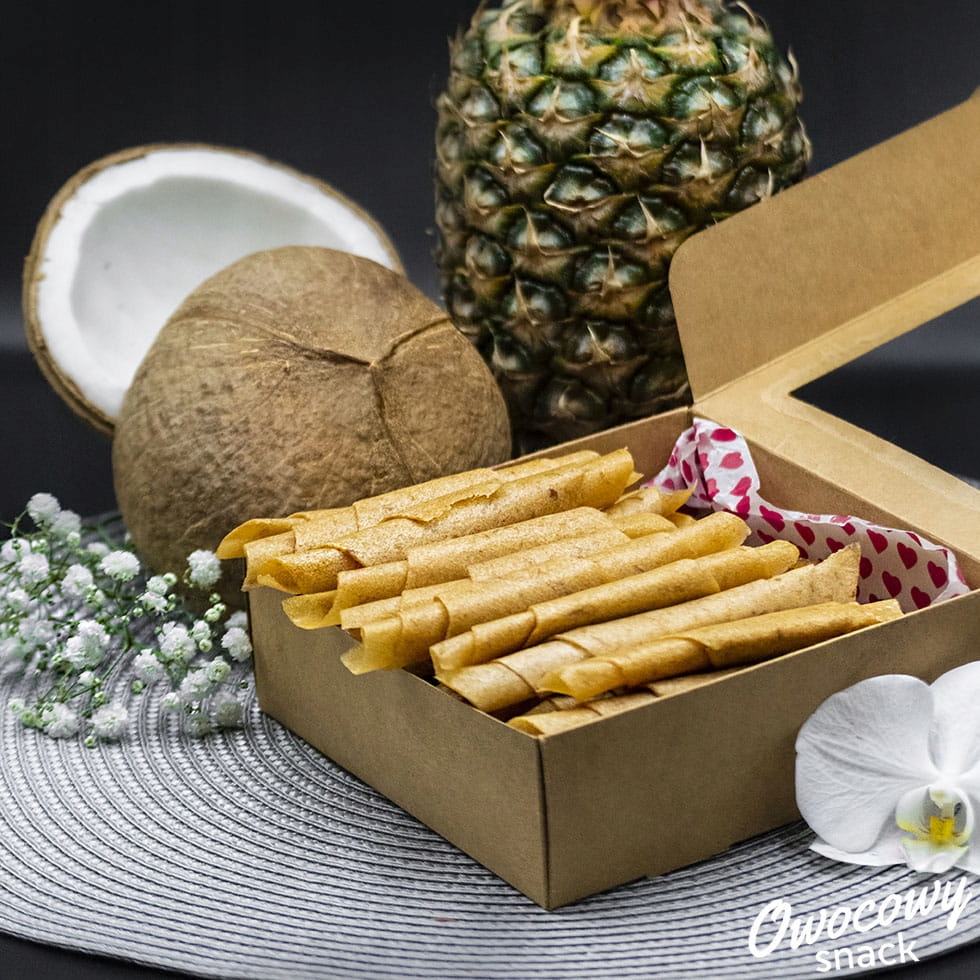 Vaisinis užkandis ananasas su kokosu 50g